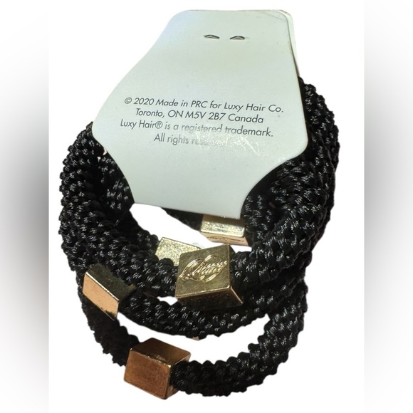 LUXY Hair Extensions: LUXY Gravity Defying Hair Ties in Black NWT - Picture 2 of 8